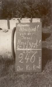 Mittagsessen" van de Kok van de II Batterie 246. De naam van de kok lijkt Bomers te zijn.